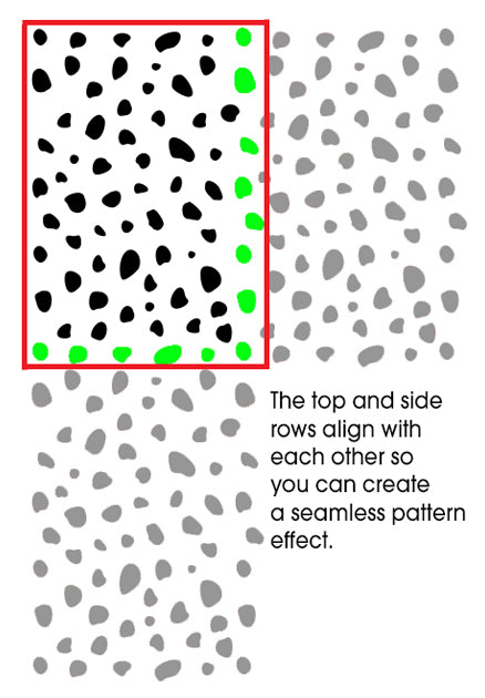 Dalmatian Spots Pattern  Stencil