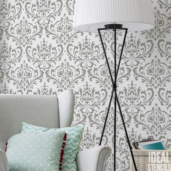 Damascus Damask Stencil