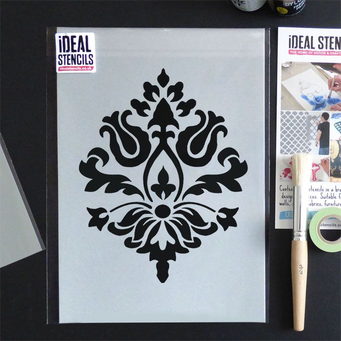 Damask Stencil - Home wall decor & craft | Ideal Stencils – IdealStencils