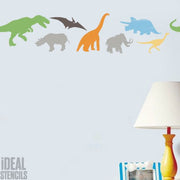 Dinosaur border stencil