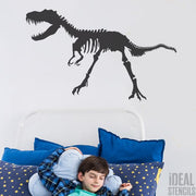 Dinosaur Fossil Skeleton Stencil