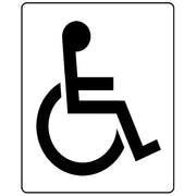 disabled car parking stencil
