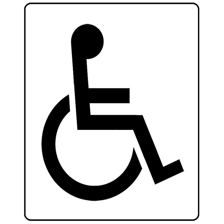 disabled car parking stencil