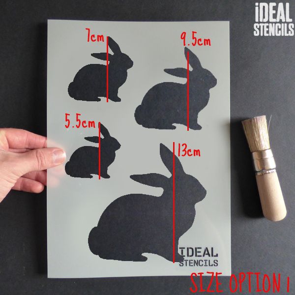 Easter Bunny Rabbit Stencil