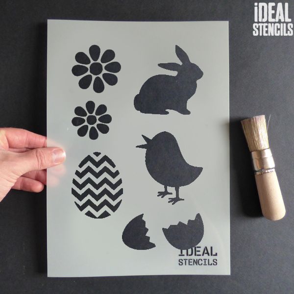 Easter Motifs Craft Stencil Sheet