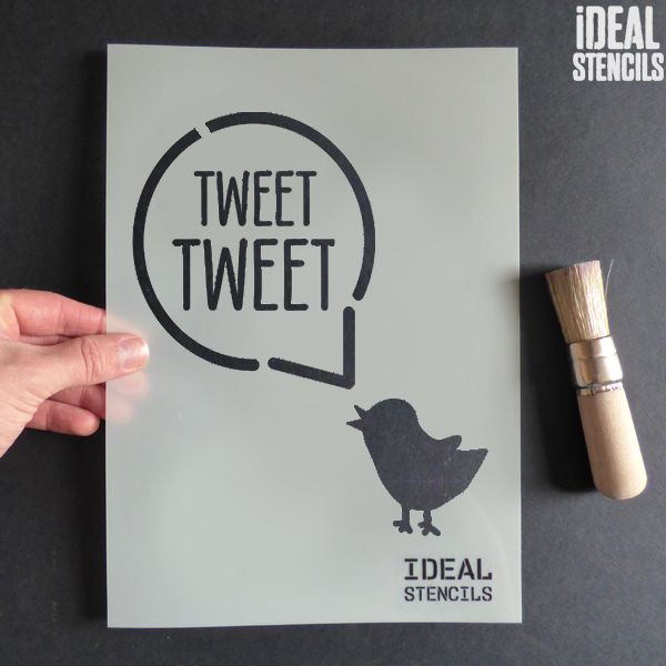 Easter Tweet Tweet Stencil