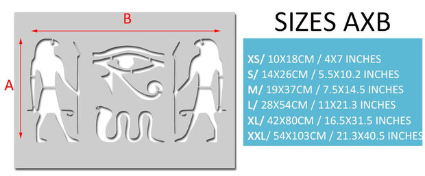 Egyptian Hieroglyphics Stencils