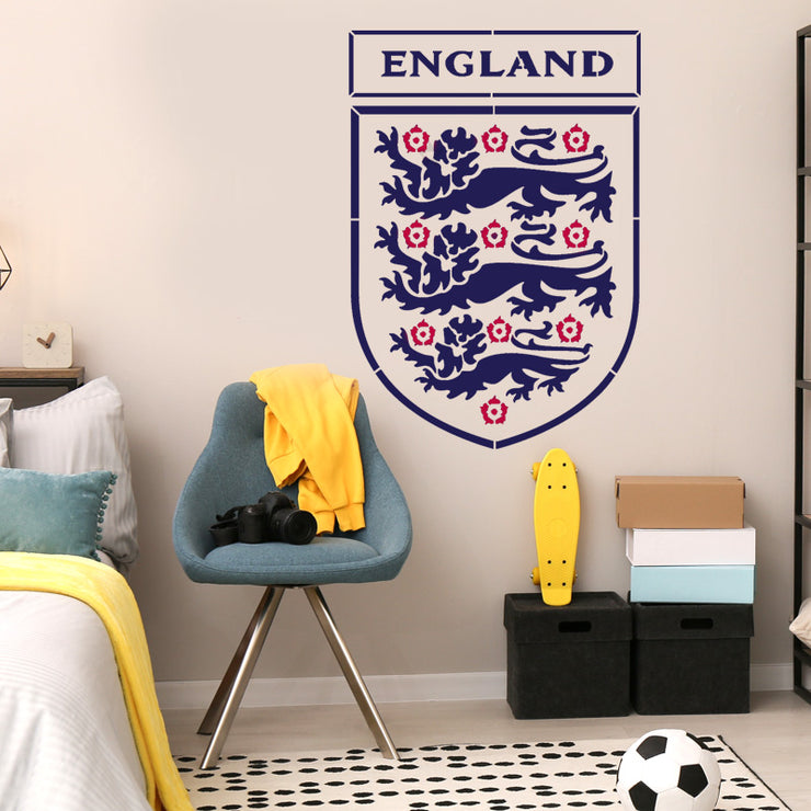 England Football Crest Stencil