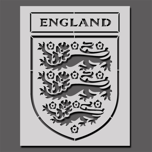 England Football Crest Stencil IdealStencils