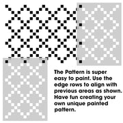 CRISS CROSS Ethnic Pattern Stencil