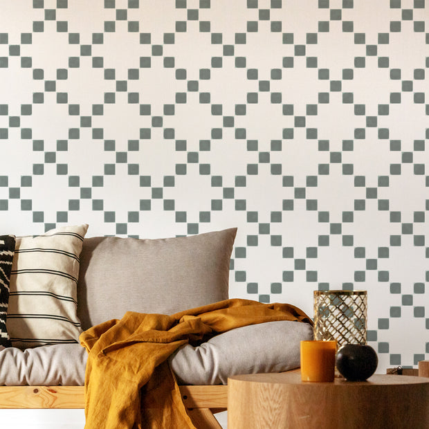 CRISS CROSS Ethnic Pattern Stencil