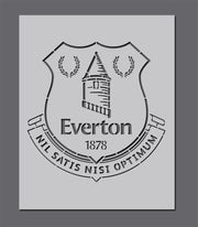 Everton FC Football Crest Stencil