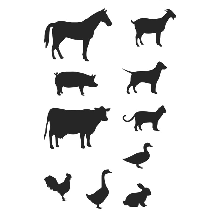 Farm Animals Stencil