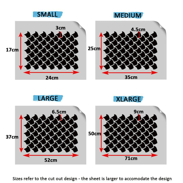 Fish Scales Pattern Stencil