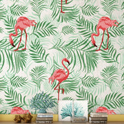 Flamingo Tropical  Wallpaper Stencil