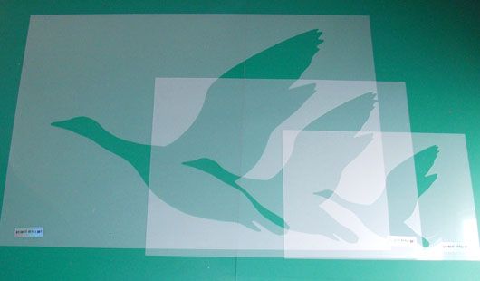 Flying Geese stencil set