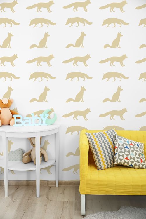 Fox Woodland Nursery Stencil