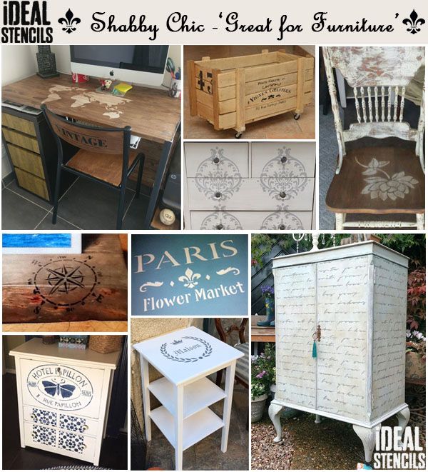 French style shabby chic stencil
