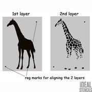 Giraffe 2 layer stencil