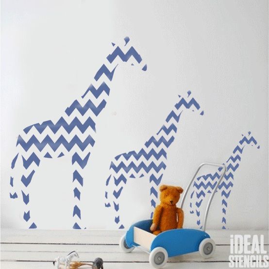 Giraffe Nursery Stencil