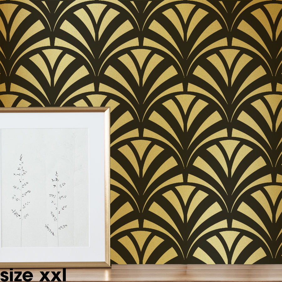 Simple Art Deco Stencil HORUS Wall Stencil – Dizzy Duck Designs