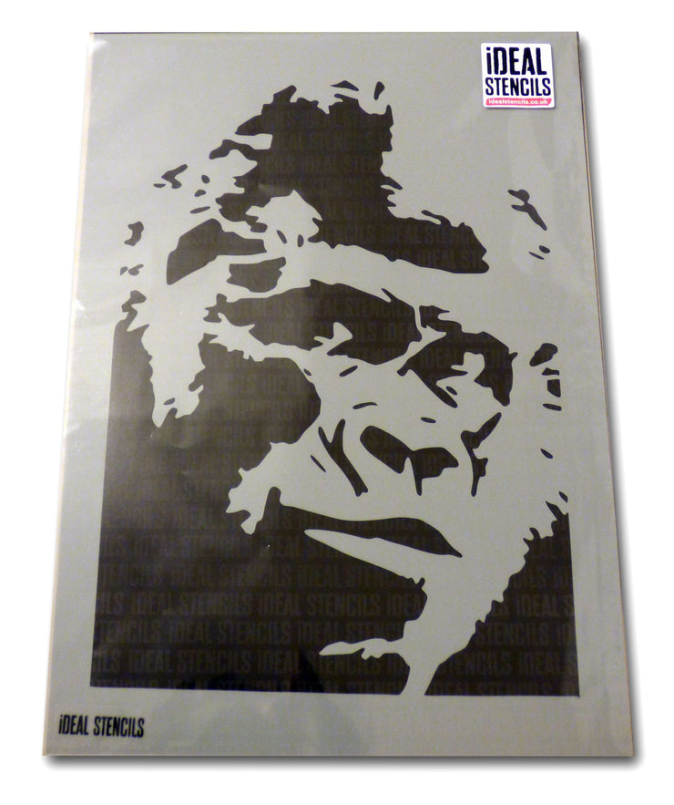 Gorilla Face Stencil