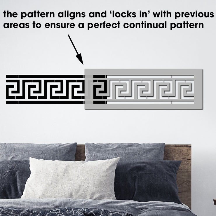 GREEK KEY Wall Border Pattern Stencil