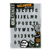 Halloween Alphabet Stencil