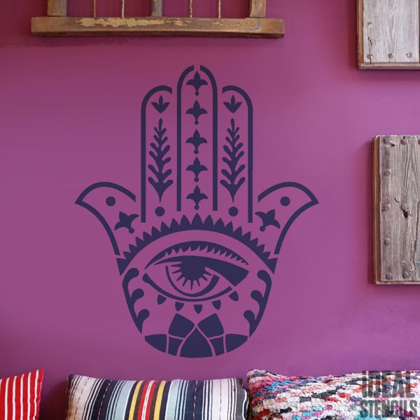 Hamsa (Khamsa) hand Stencil