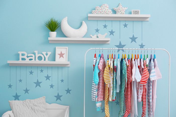 Hanging Stars Nursery Decor Stencil