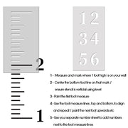 Height Growth Chart Stencil