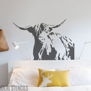 Highland Cow Stencil