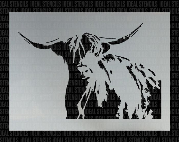 Highland Cow Stencil