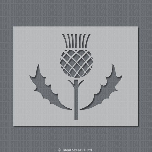 Highland Thistle Motif Decor Stencil