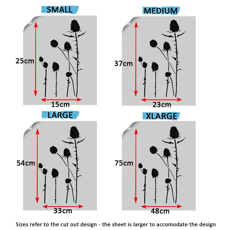 Highland Thistle wall decor stencil