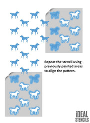 Horse Pattern Stencil