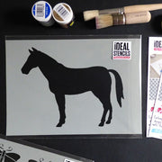 Horse Silhouette Stencil