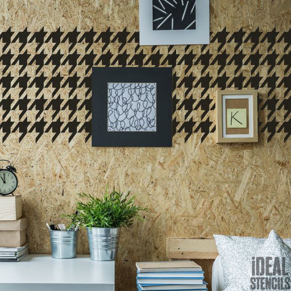 Hounds tooth pattern Stencil
