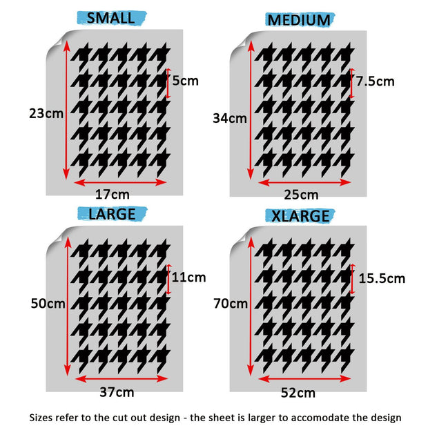 Hounds tooth pattern Stencil