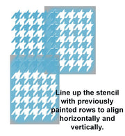 Hounds tooth pattern Stencil