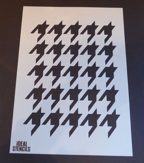 Hounds tooth pattern Stencil