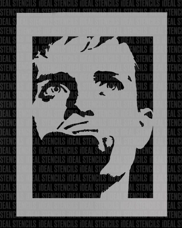 Ian Curtis Stencil