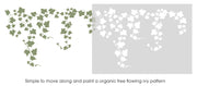 Trailing Ivy Vine Stencil