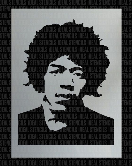 Jimi Hendrix Stencil