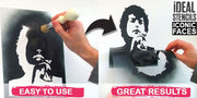 Jimi Hendrix Stencil