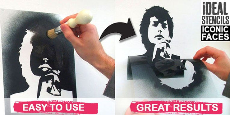 Jimi Hendrix Stencil Printable