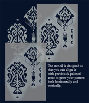 Kupang Ikat pattern stencil