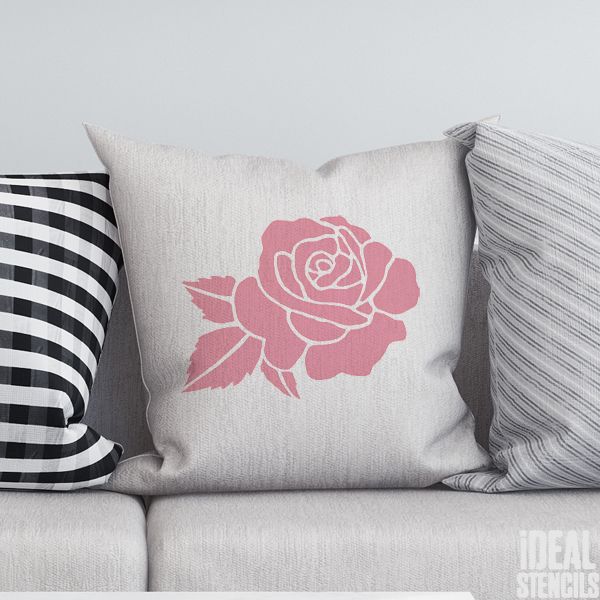 Large Rose Stencil