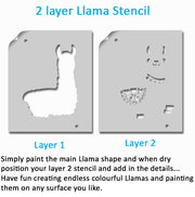 Lazy Llama Stencil