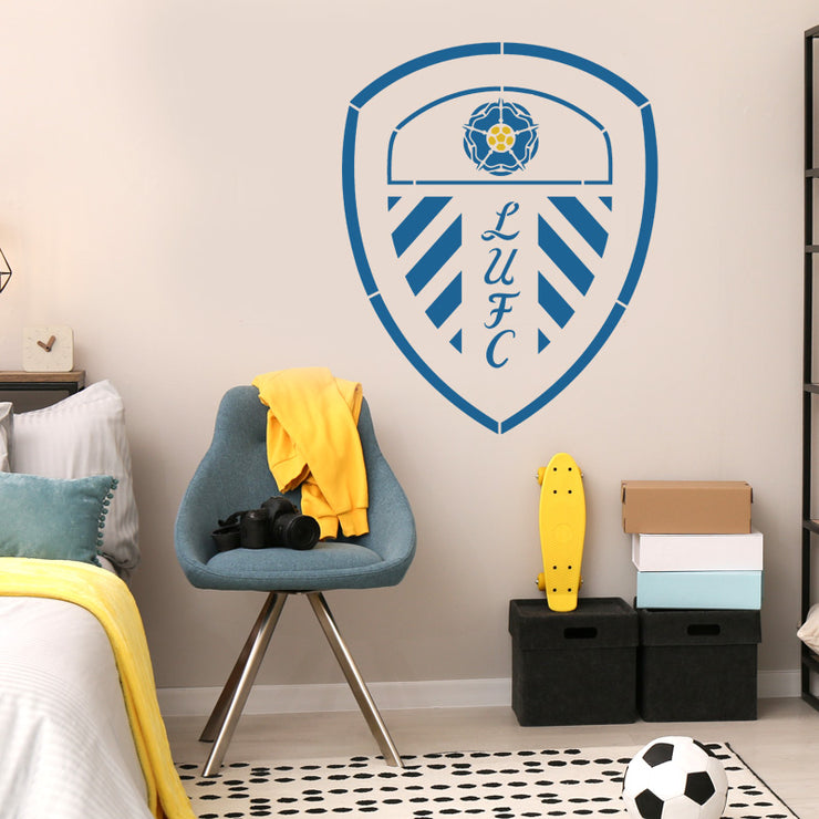 Leeds United Football Crest Stencil